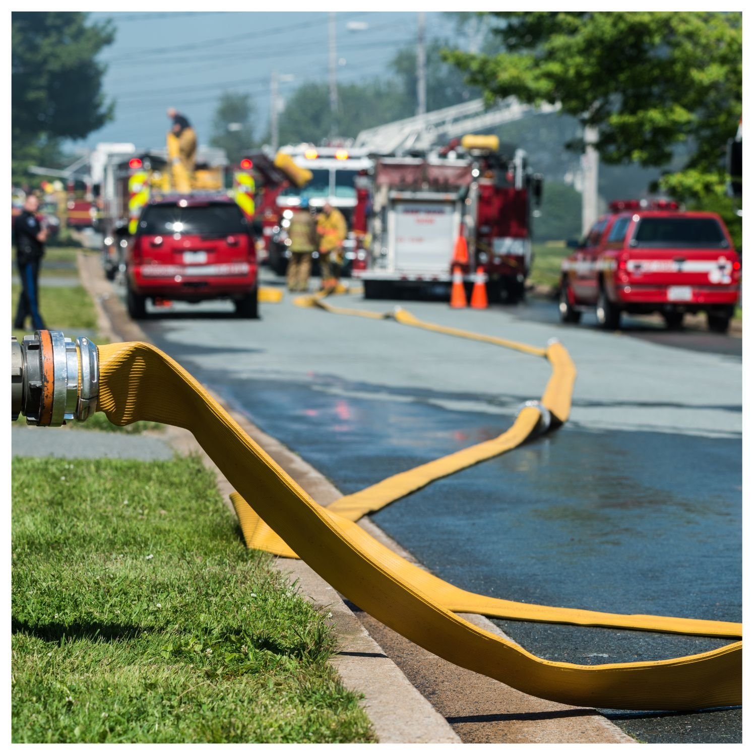 Fire Hydrant and Fire Trucks
